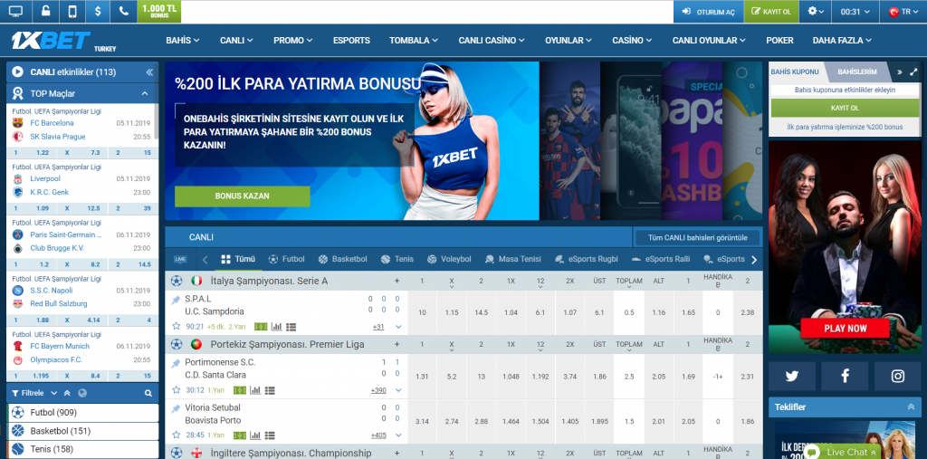 Code Promo 1xBet le Portugal